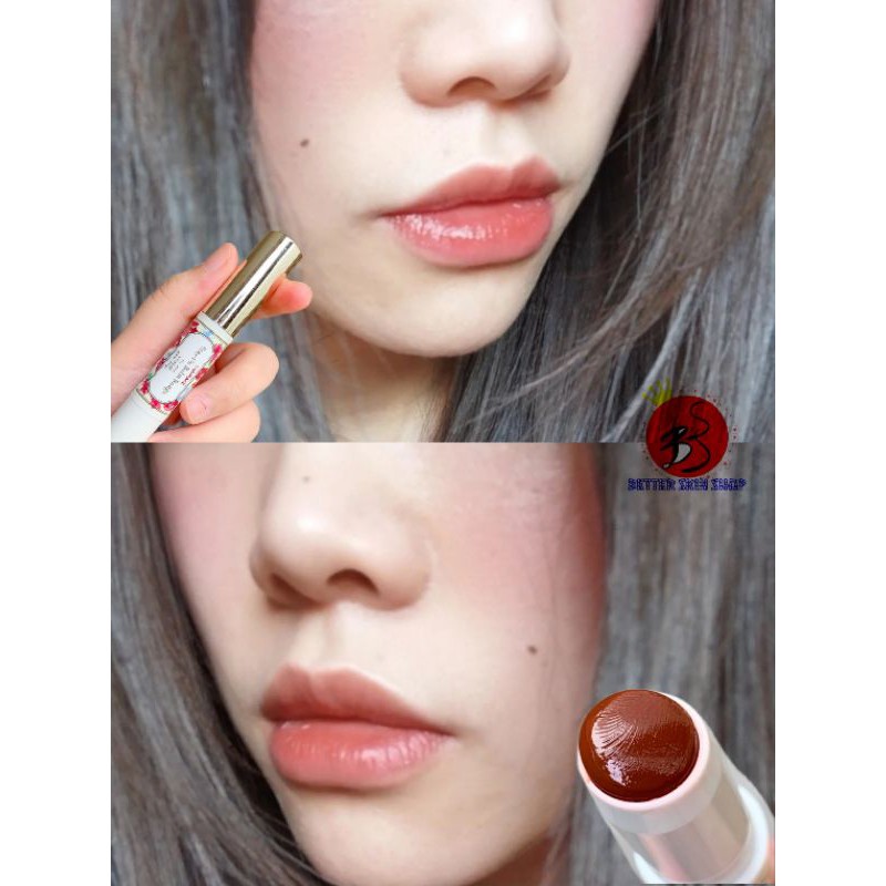 Son Canmake T04 Stay-On Balm Rouge màu Chocolate Lily
