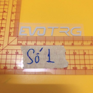 Set 5 hình Sticker ủi,hình ủi, patch ủi chữ EVO