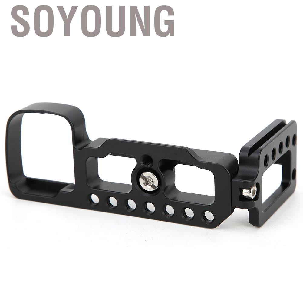 Soyoung Aluminum Quick Release Plate Vertical Shooting L Bracket for Sony A6400 Mirrorless Camera