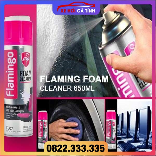 Chai xịt bọt vệ sinh nội thất ghế nỉ, làm sạch ghế da, bọt tẩy đa năng loại tốt hàng chính hãng thương hiệu usa