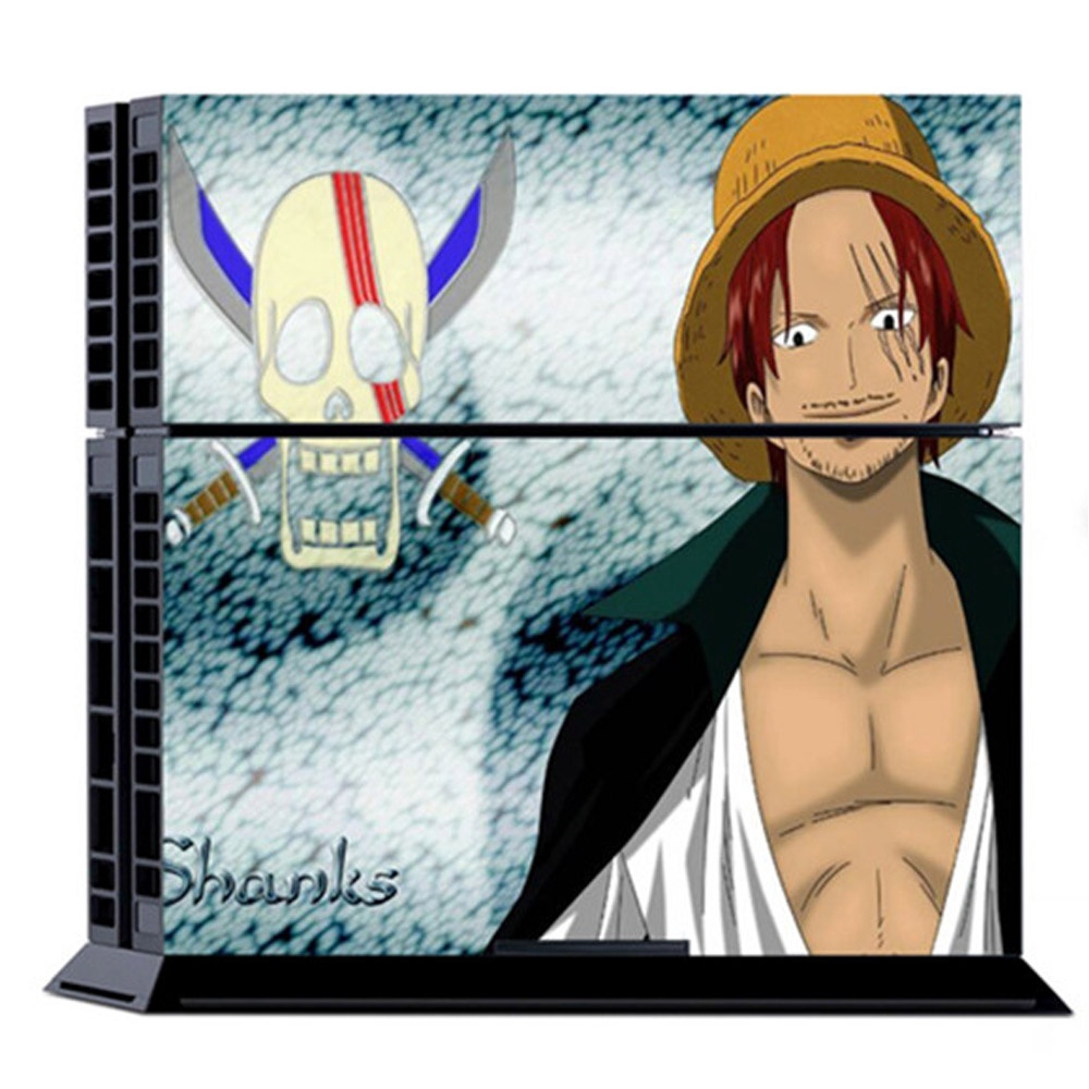 Decal dán trang trí bảo vệ máy chơi game PS4 hình nhân vật trong One Piece
