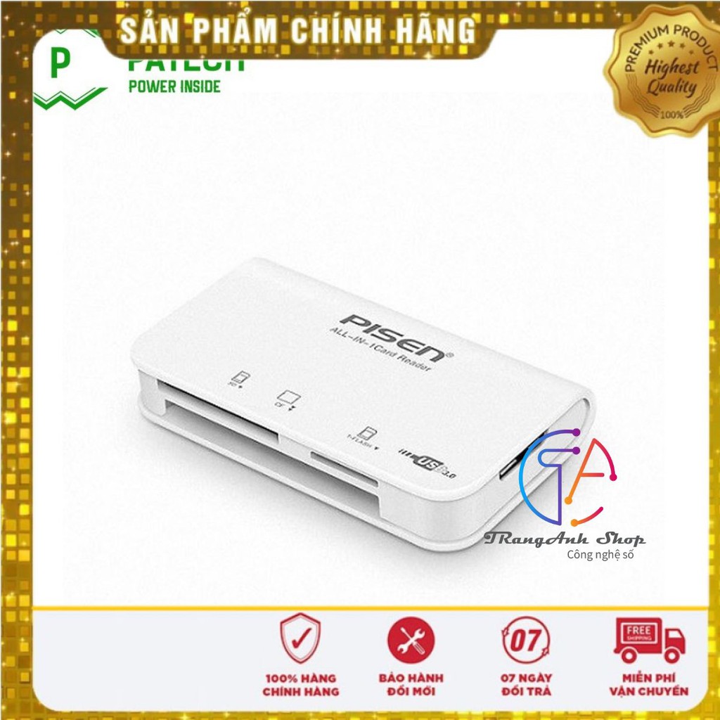 [ FREE SHIP ] Đầu đọc thẻ đa năng Pisen All-in-one USB 3.0 - HÀNG CHÍNH HÃNG | BigBuy360 - bigbuy360.vn