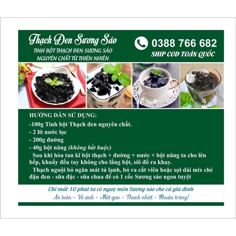 Thạch đen cao bằng