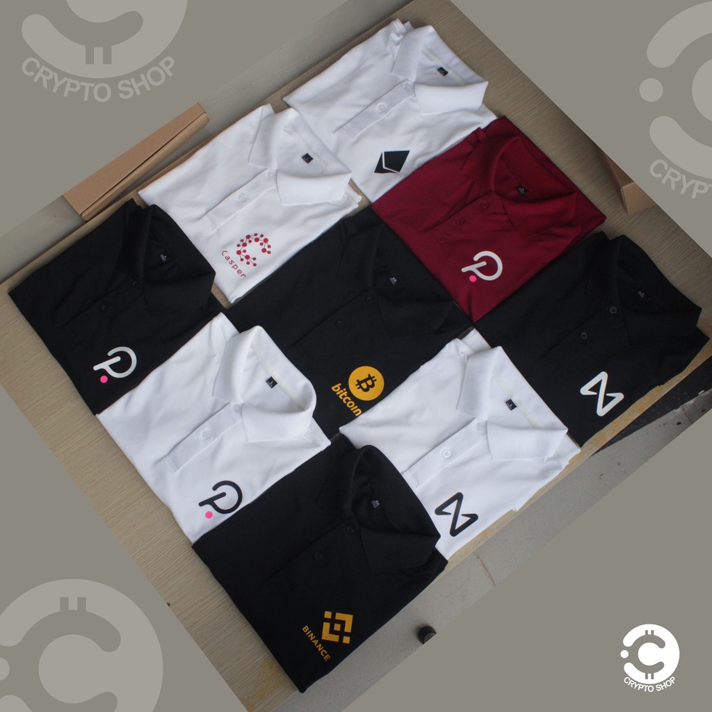 Áo Polo Binance, crypto, bitcoin