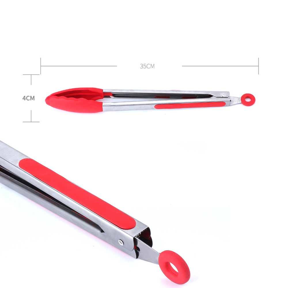 Kẹp gắp thức ăn 12 inch bằng thép không gỉ cao cấp