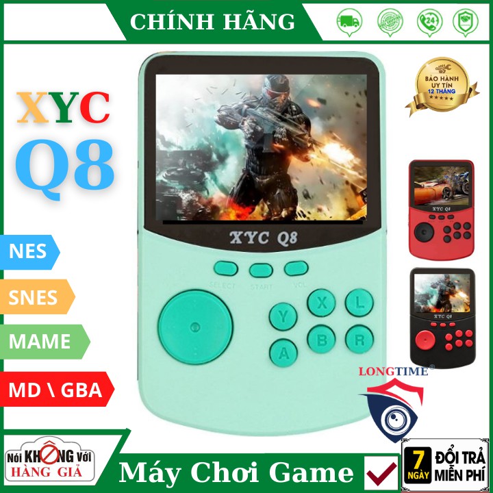 Máy chơi game XYC Q8 - hỗ trợ ra Tivi, Màn hình màu 2,8 inch Trò Chơi Điện Tử NES  SNES  MAME  MD  GBA