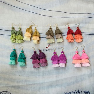 Khuyên chỉ 3 tầng - Khuyên tai boho