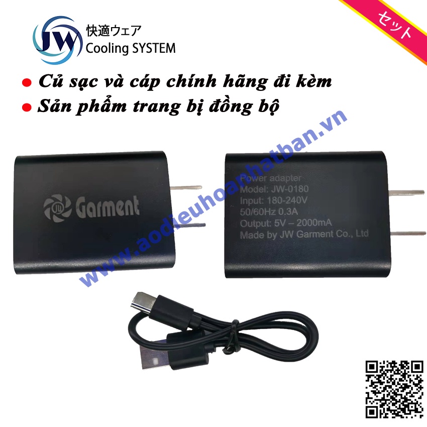 Áo Điều Hòa JW Nhật Bản Chính Hãng Bản 2022  Bảo Hành 1 Năm của Hãng,Lỗi 1 Đổi 1