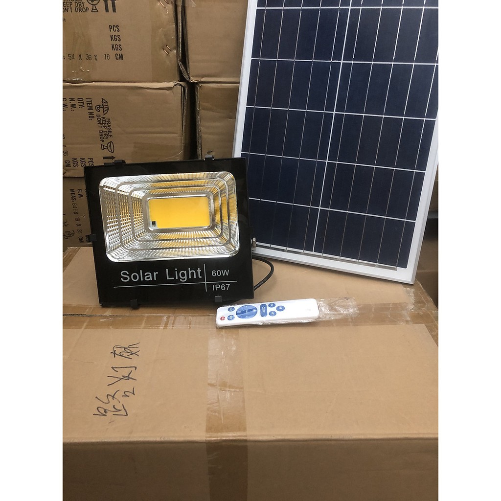 Đèn Pha LED Năng Lượng 60W/ 100W/ 200W/ 300W - Ánh Sáng Vàng - IP 67