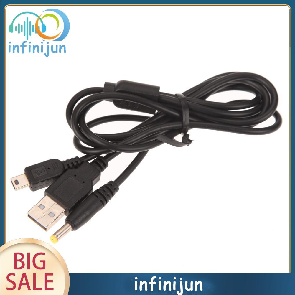 Dây Cáp Sạc Và Truyền Dữ Liệu Usb 2 Trong 1 Dài 1.2m Cho Sony Psp 2000 3000 Game