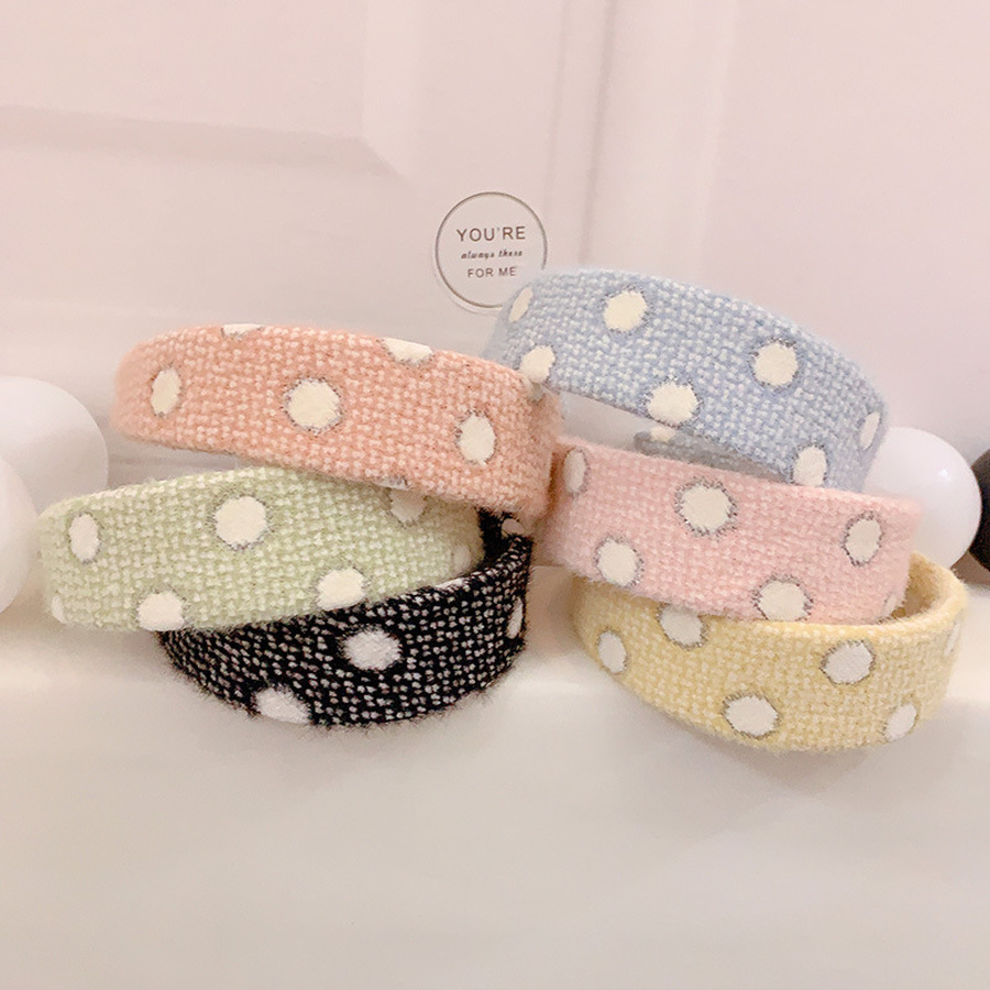 Băng Đô Nơ Họa Tiết Chấm Bi Phong Cách Hàn Quốc Cho Nữ