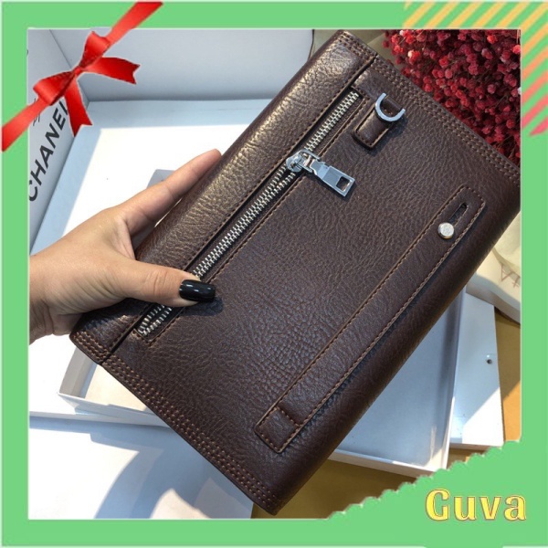 VÍ nam cầm tay, nữ da bò bản to cao cấp có nhiều ngăn đựng giấy tờ, thẻ, ví khóa số