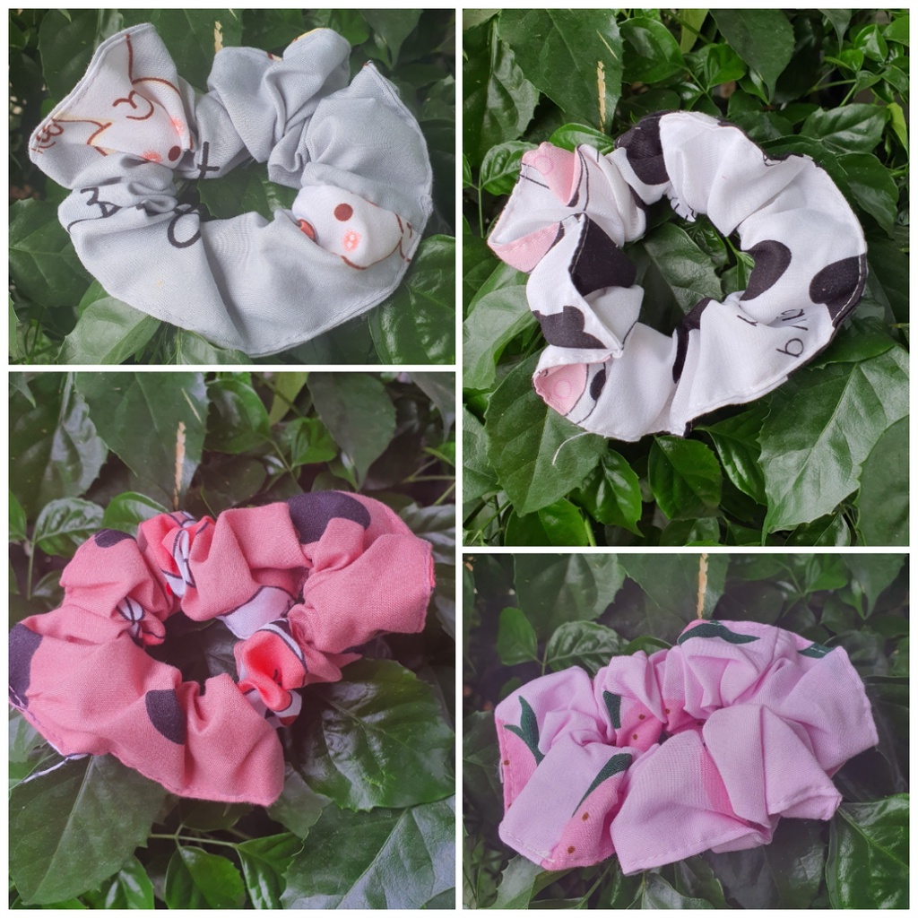 Chun buộc tóc Scrunchies dễ thương