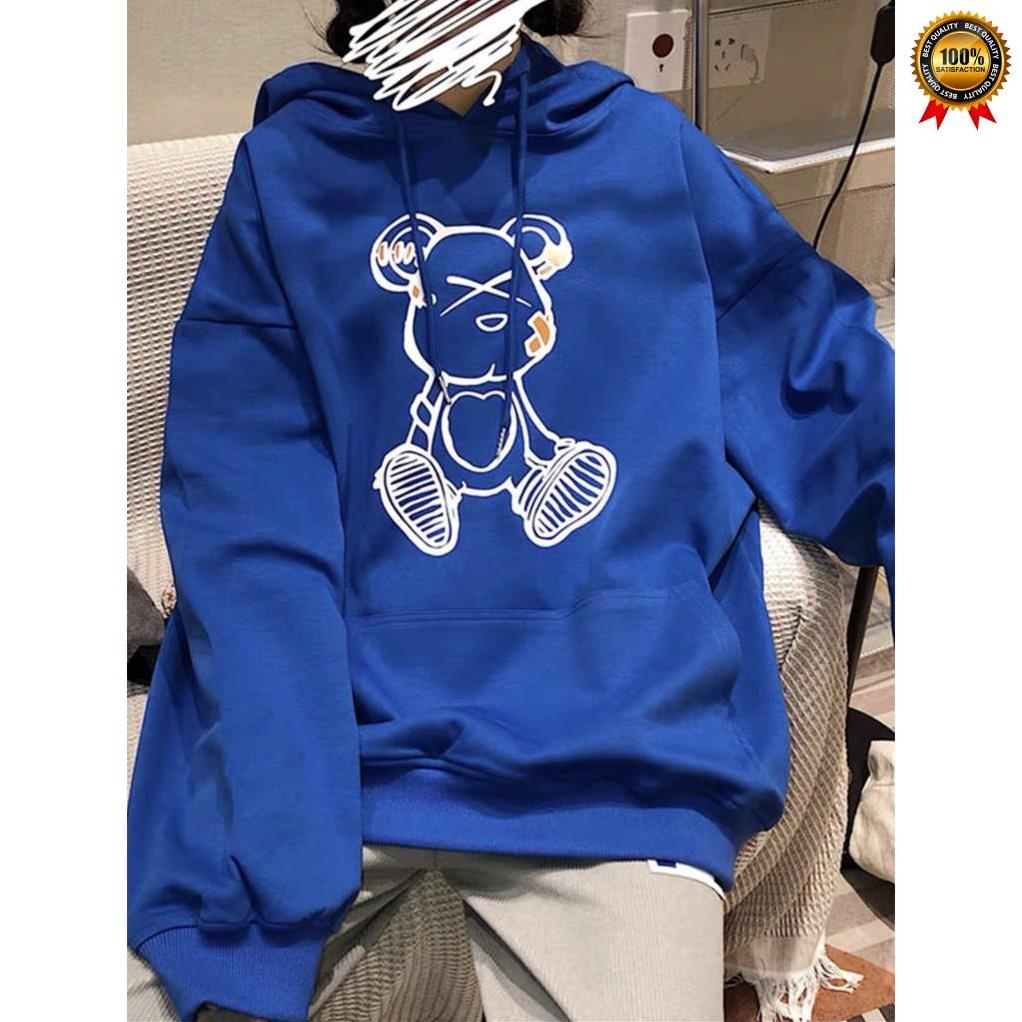 Mẫu Mới 2021) Áo Hoodie Gấu Sơn Có Mũ Nam Nữ Chất Nỉ Bông Dày Dặn Form Rộng Unisex- Áo Nỉ Nam Nữ Ulzzang Hoạ Tiết . | BigBuy360 - bigbuy360.vn