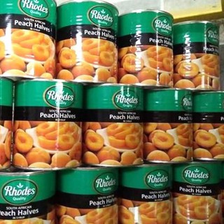 Đào ngâm RHODES lon 825g
