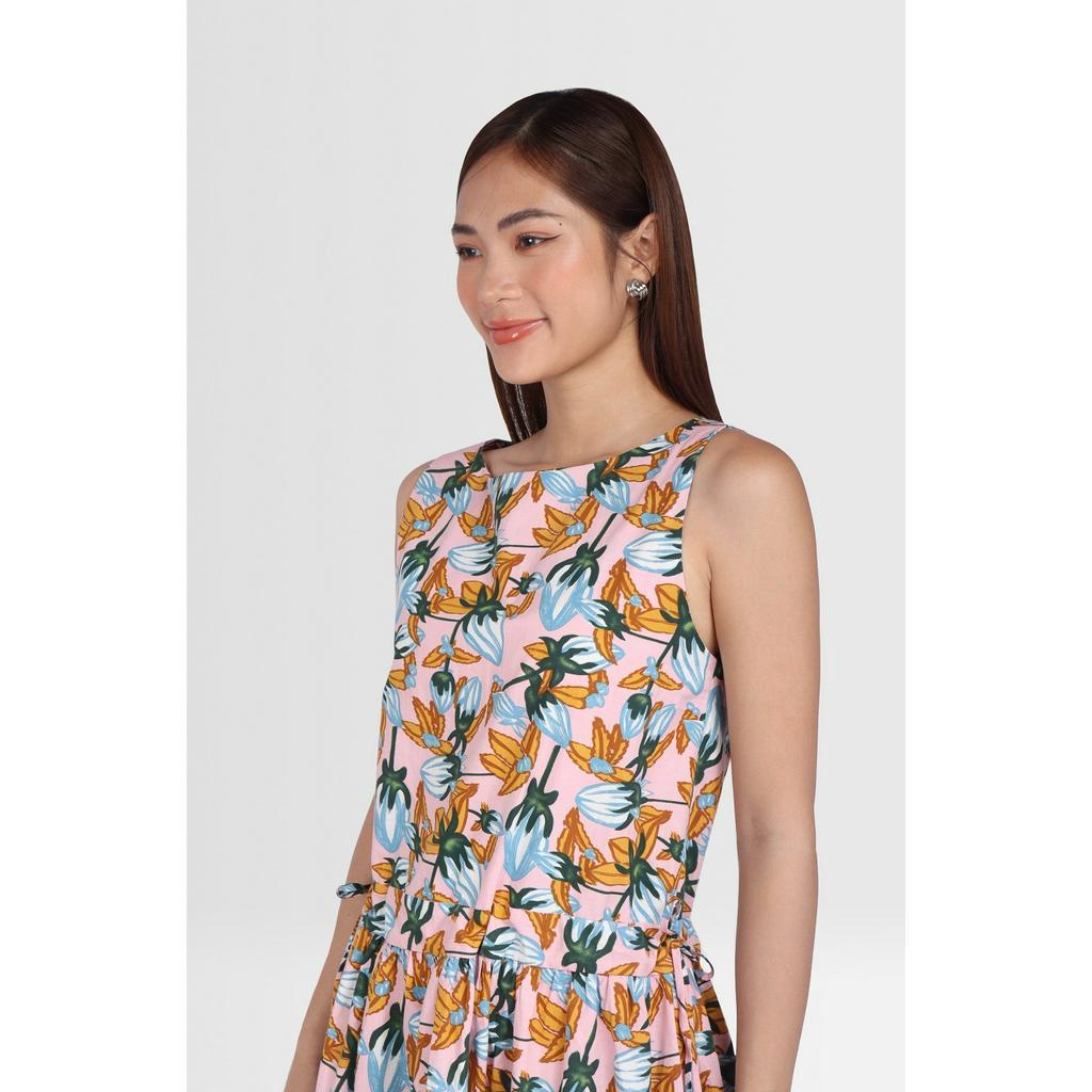 Đầm Maxi Hoa E.studio Rút Eo Hai Bên