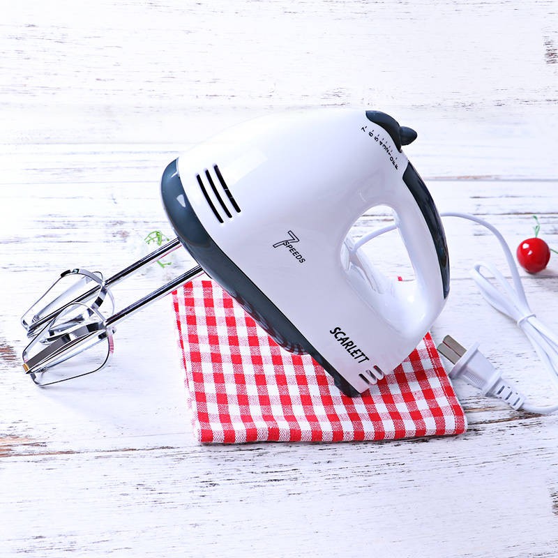 Eggbeater điện Home 7 Gear Power Tay cầm Eggbeater và Face Cream Cake Công cụ làm bánh