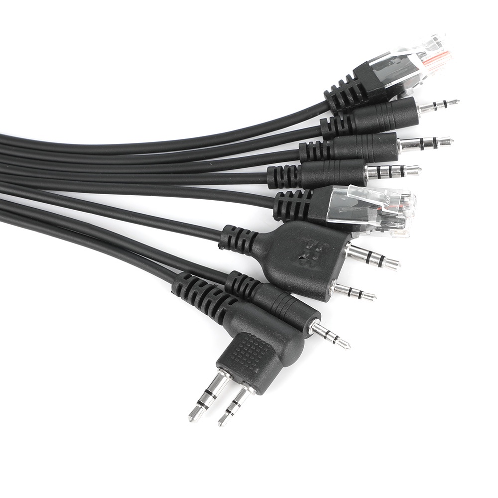 Dây Cáp USB Lập Trình 8 Trong 1 Cho Motorola ICOM Kenwood Baofeng YAESU PUXING WEIERWEI HYT