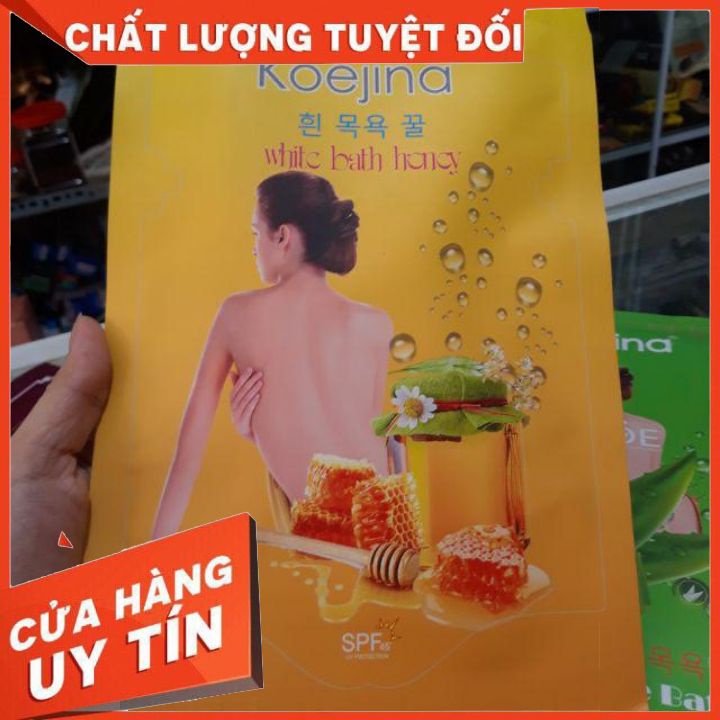 tắm trắng bịch koejina hàn quốc 120g đủ loại -làm trắng mịn màng sau 30phut -ít châm trích