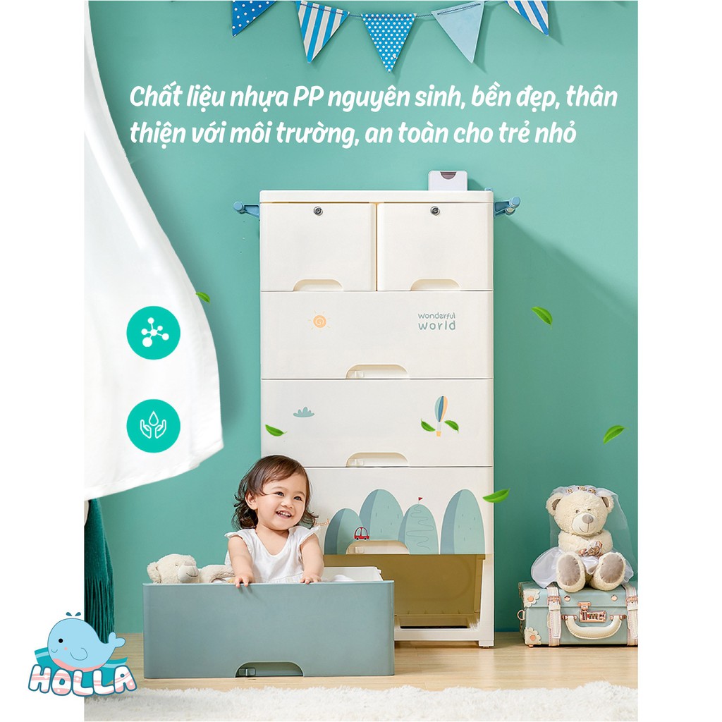 Tủ ngăn kéo 5 tầng Holla HL - 09135