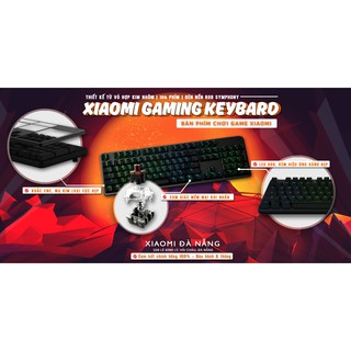 Bàn Phím Cơ Xiaomi Gaming 104 Phím 16 triệu màu - Xiaomi Mi Gaming Keyboard