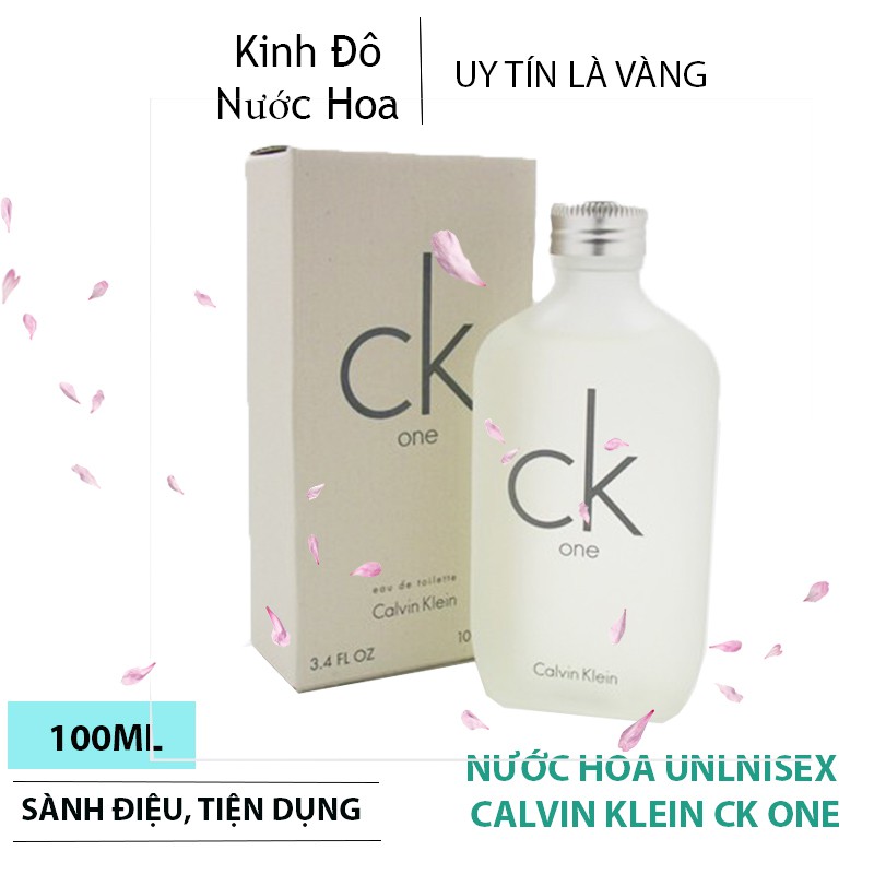 Nước Hoa Unisex Calvin Klein CK One 100ml Hương Thơm Tươi Mát Trẻ Trung Lưu Hương Đến 12h