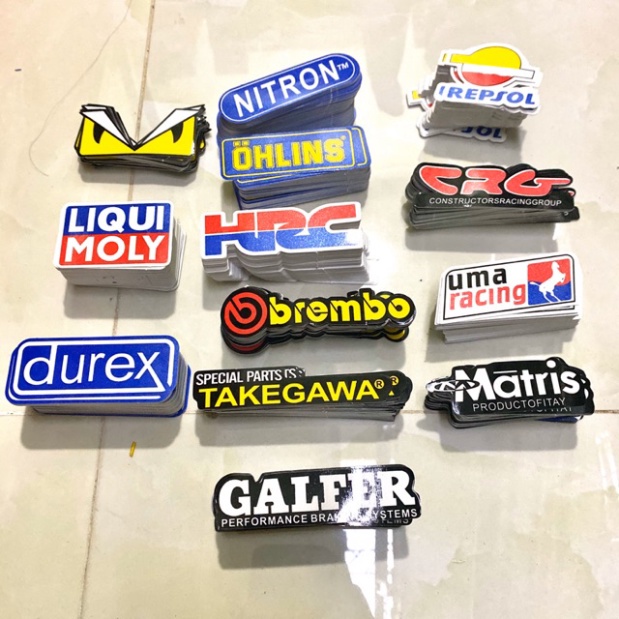 Tem logo dán xe chống bay màu
