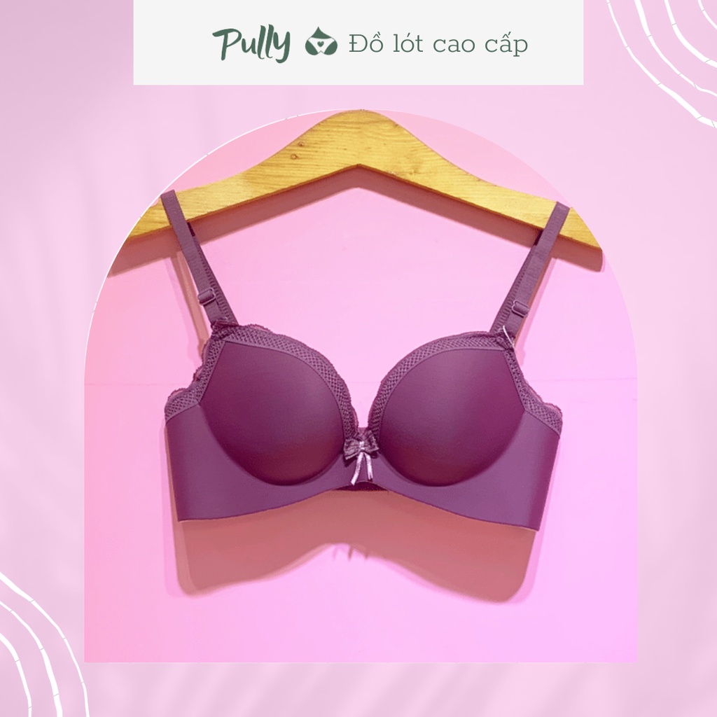 Áo ngực nữ, áo lót nữ không gọng nâng ngực tạo khe mút dày 4cm đủ size 32/34/36/38 - PULLY SHOP