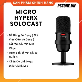 - - - micro thu âm hyperx solocast - chính hãng việt nam - mới 100%
