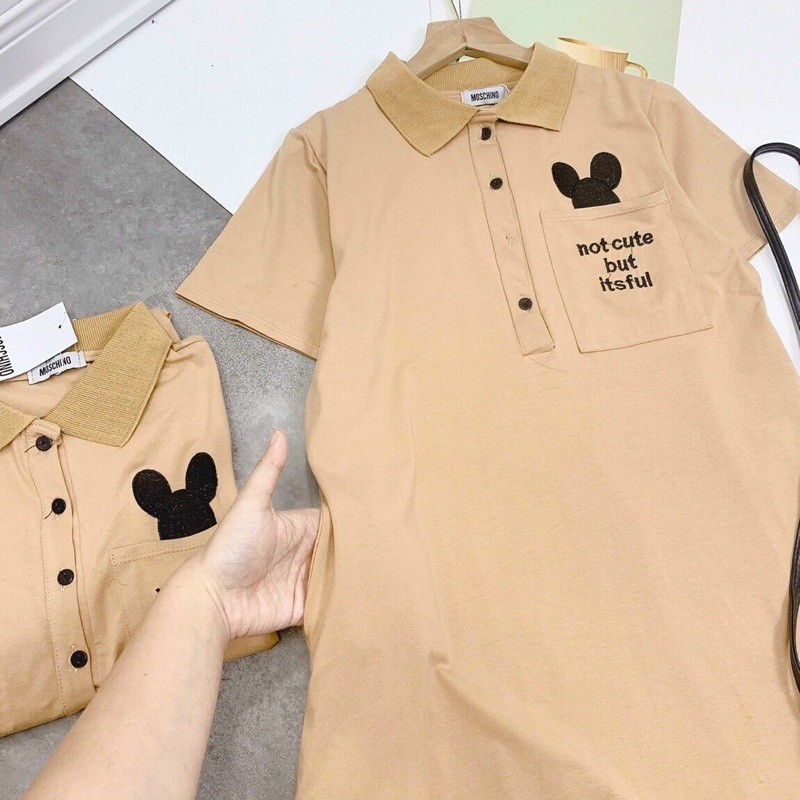 ĐẦM POLO THÊU GẤU CUTE TH