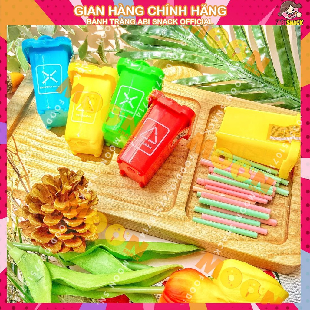 Kẹo tăm lạnh thùng rác loại nhỏ/to độc lạ dễ thương-đồ ăn vặt bánh kẹo