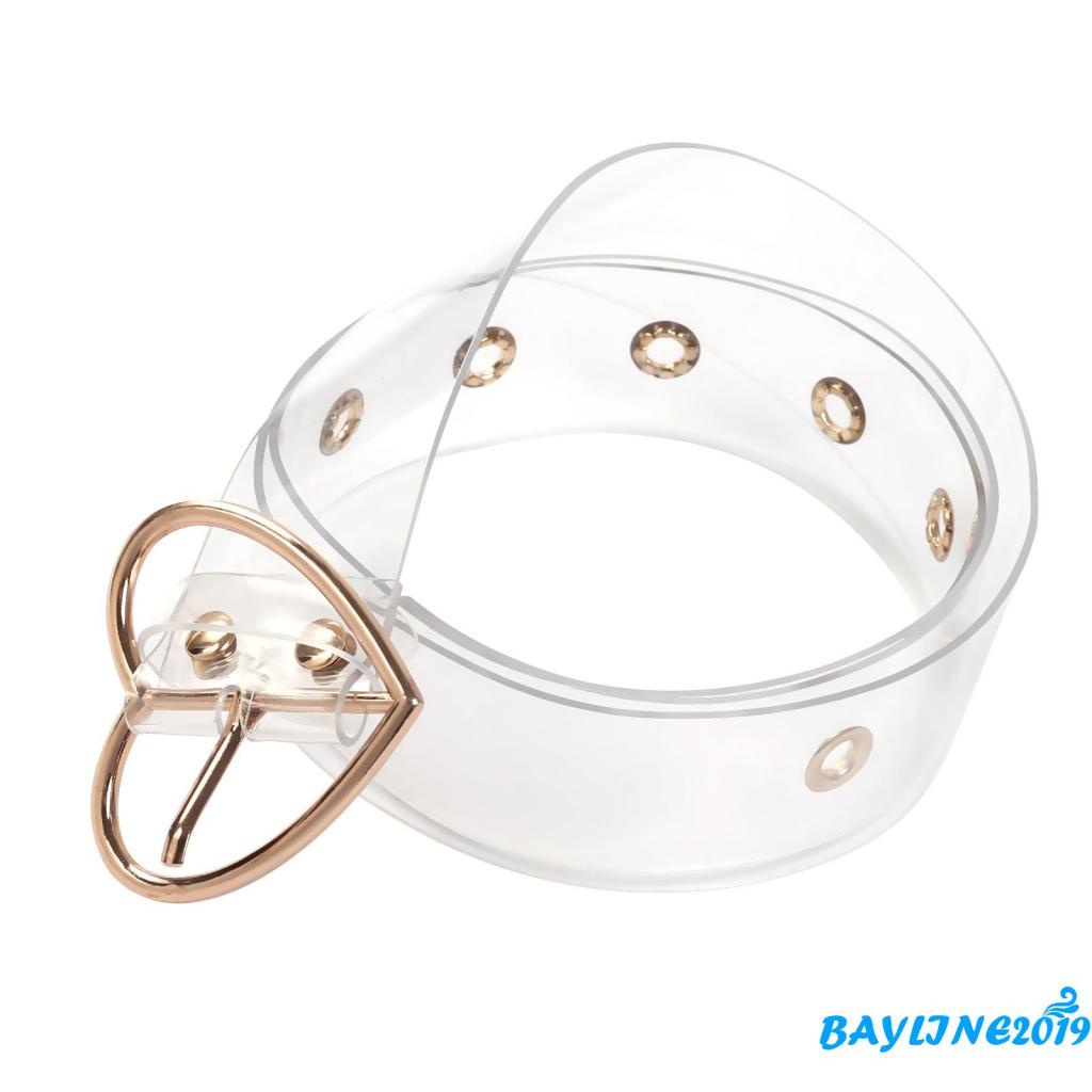 Thắt lưng trong suốt khóa hình trái tim cho nữ