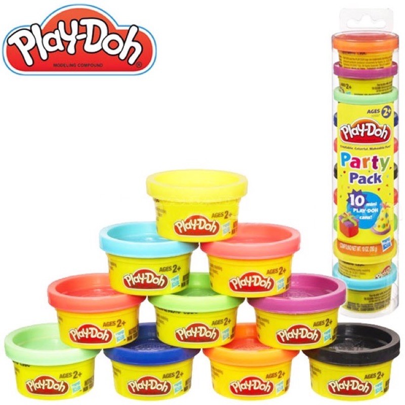 Combo bộ đất nặn bột mì Playdoh 10 màu kèm bộ dụng cụ chơi 16 chi tiết an toàn, mịn đẹp cho bé