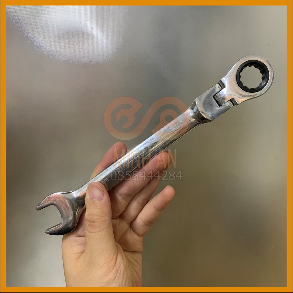 Cờ lê tự động - chòng xoay gật gù 8mm~19mm, cờ lê đảo chiều chất lượng cao, chòng lắc léo