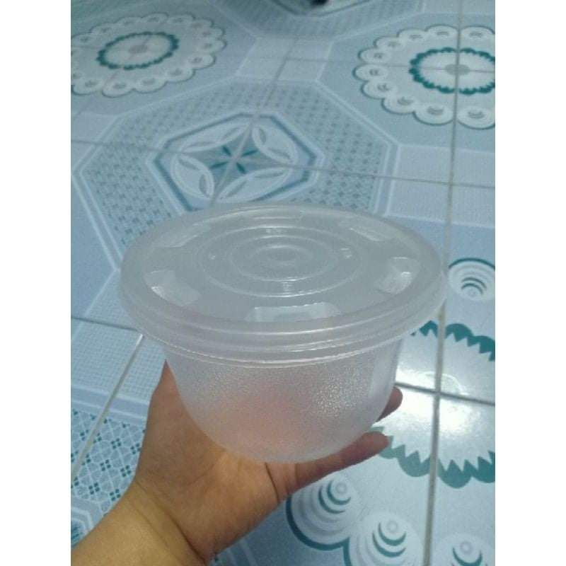 25 bát nhựa dùng 1 lần kèm nắp ( 1lít)