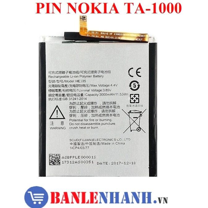 PIN NOKIA TA-1000