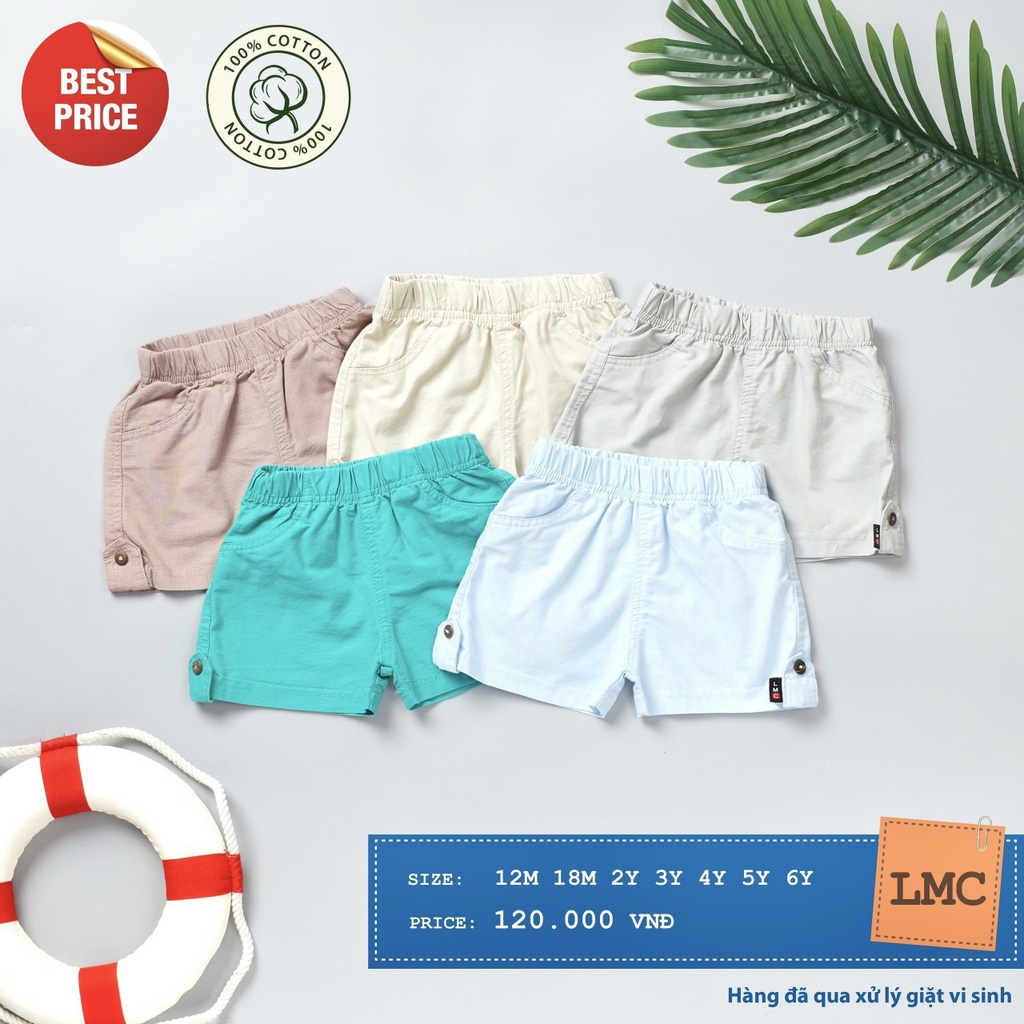 ❤️Freeship❤️ Quần Short thô xuất Mỹ LMC mềm co dãn tốt - Quần short thô cho bé từ 1 tuổi đến 6 tuổi