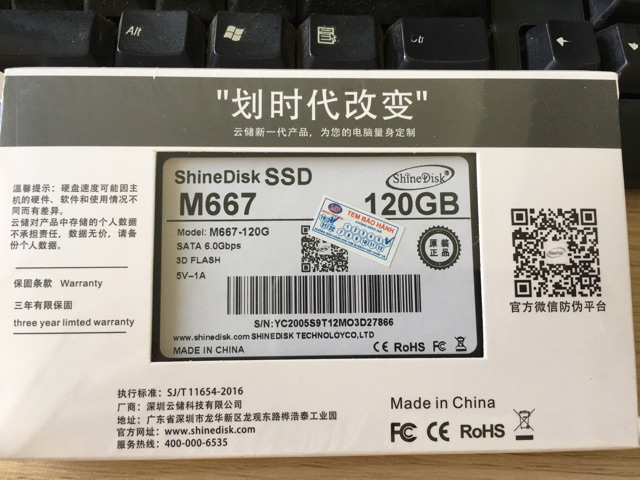 Ổ cứng SSD ShineDisk, Indilinx 120GB, 240GB SATA 3 - Khuyến mại cáp SATA3, Cài win miễn phí, BH 1 đổi 1 trong 36 tháng | BigBuy360 - bigbuy360.vn