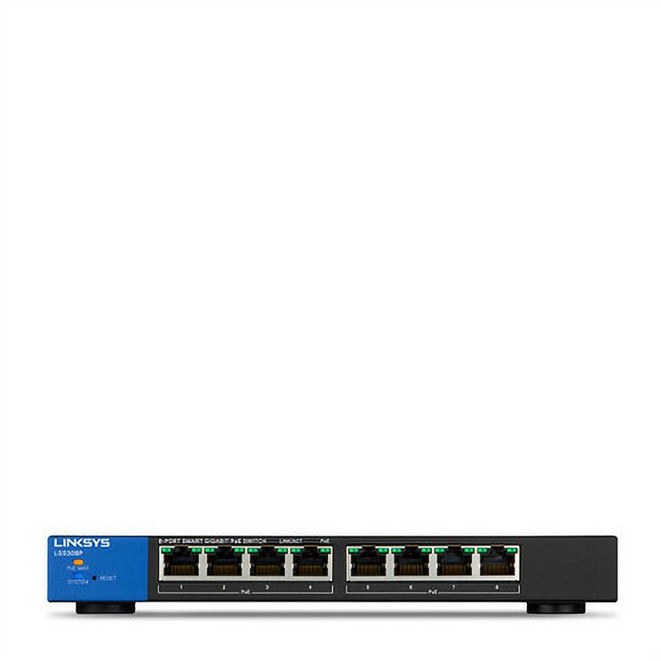 Thiết Bị Chia Mạng Linksys LINKSYS LGS308P SMART 8-PORT POE+ BUSINESS GIGABIT SWITCH