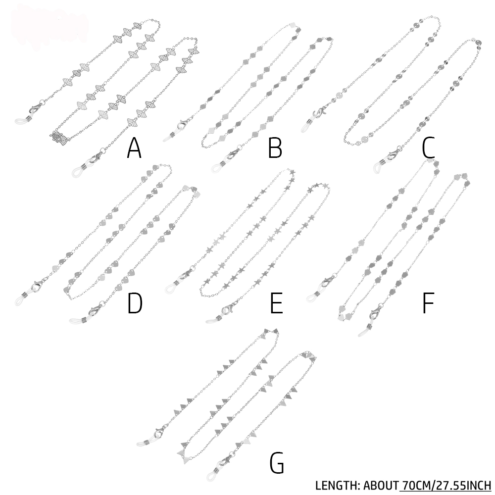 Dây đeo mắt kính chất liệu kim loại nhiều màu sắc thời trang