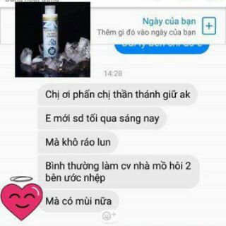 phấn lạnh ZN trị hôi nách hôi chân