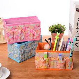 Hộp vải đựng đồ mỹ phẩm, trang điểm đa năng 1618 NGUYỄN KIM