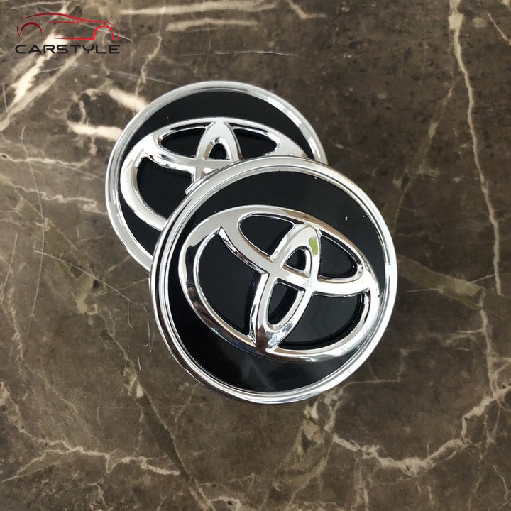 Logo-Chụp Mâm Xe-Chụp Vành Xe-Ô Tô-Cao Cấp-Toyota-62MM CHR atlis vios Logo Chụp Mâm Bánh Xe Ô Tô Toyota Đường Kính 62mm