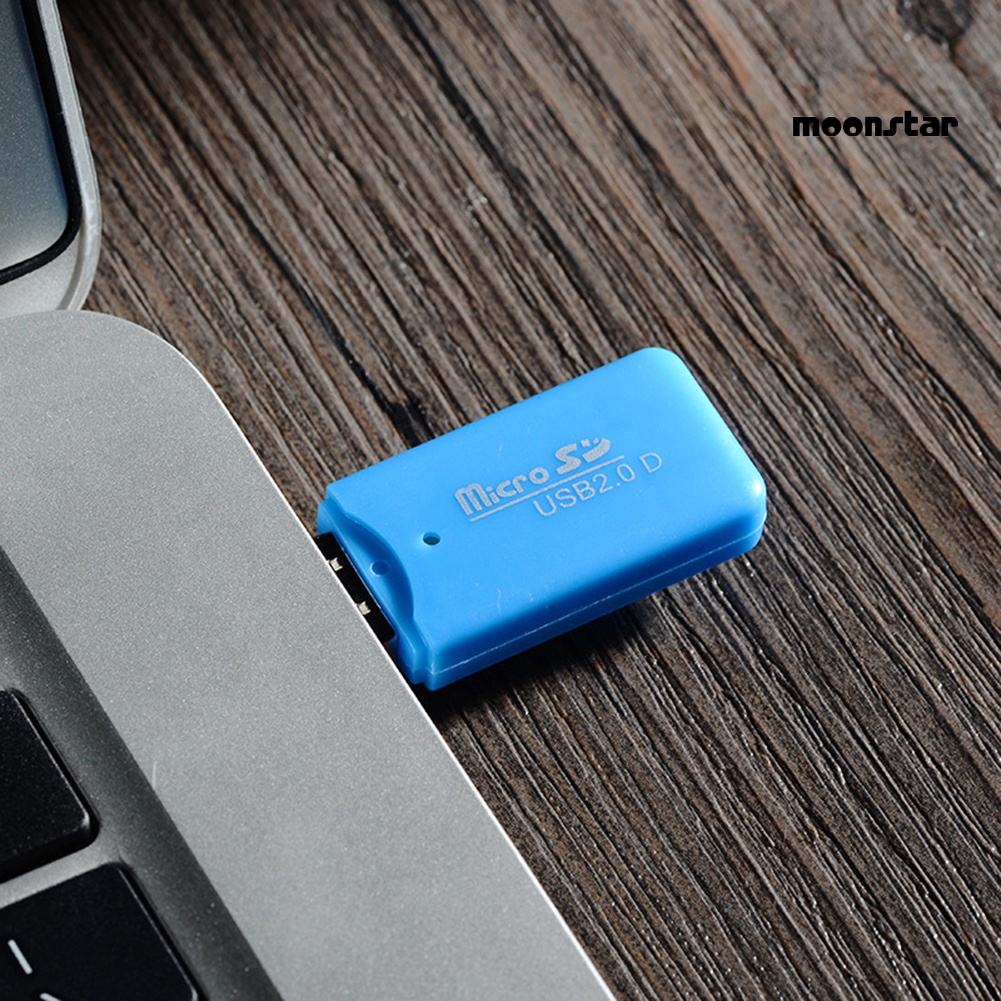 MO Mini Portable USB 2.0 TF Micro SD Memory Card Reader for PC Laptop Computer