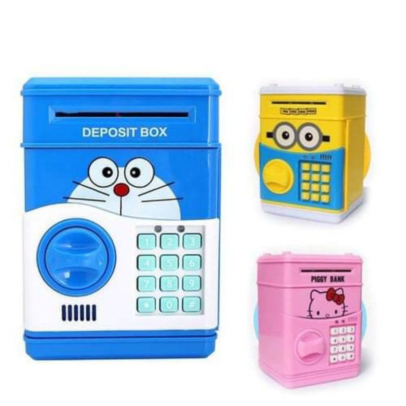 [ FREE SHIP ] Két đựng tiền mini thông minh hình Doremon, Kitty, Minion, Totoro cho bé yêu