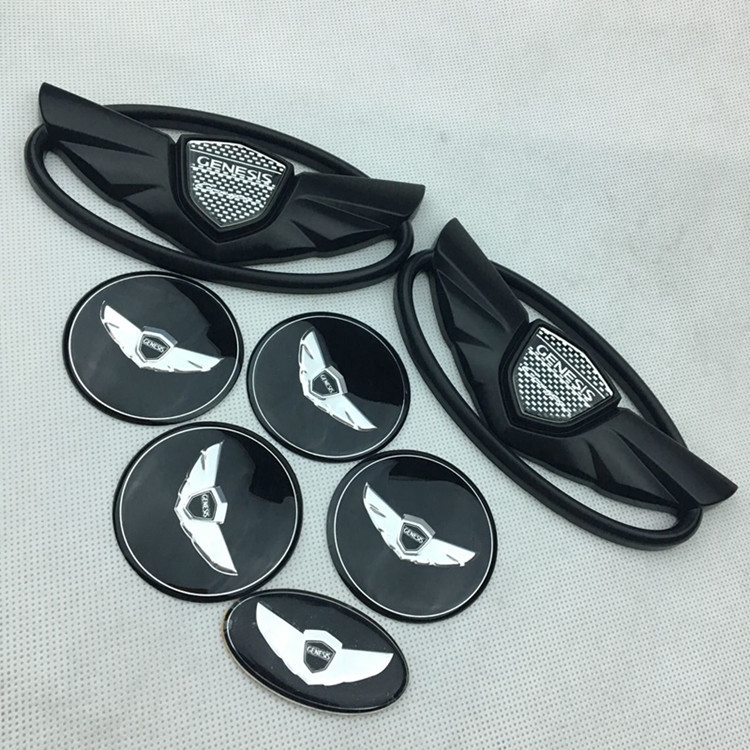 Bộ 7 logo Dán Trang Trí Vô Lăng Xe Hơi Hyundai Rohens genesis coupe