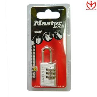 Ổ khóa số Master Lock 7620 D thân nhôm 20mm dùng khóa vali hành lý - MSOFT thumbnail