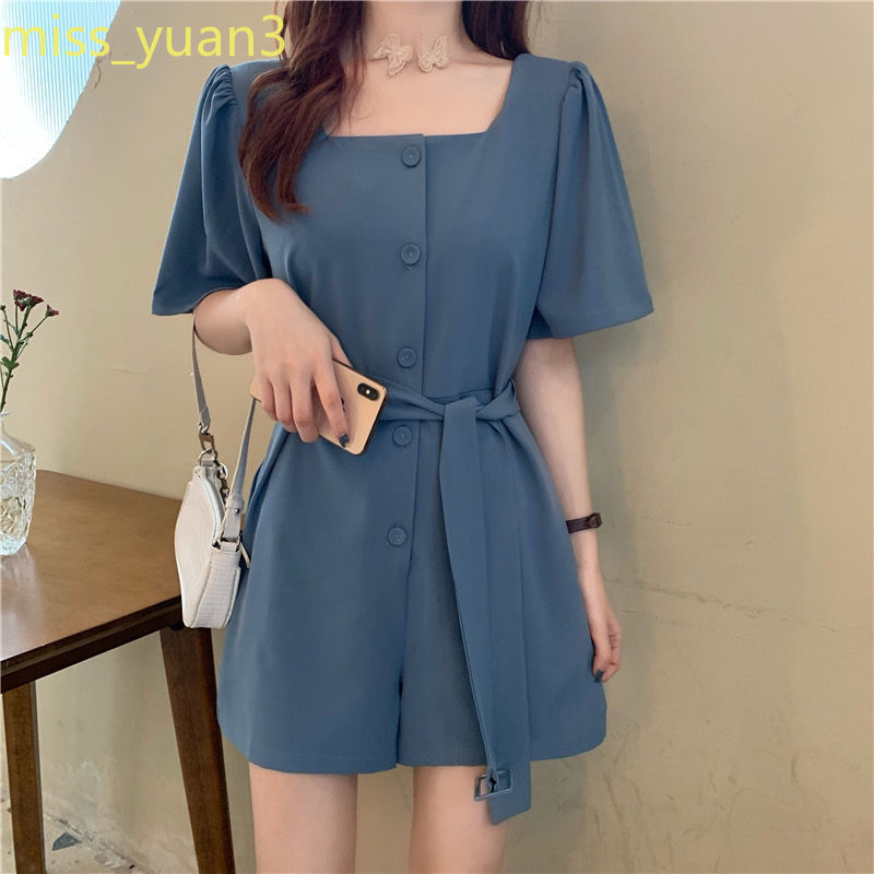 Đầm cổ vuông không đường may phong cách Pháp | BigBuy360 - bigbuy360.vn