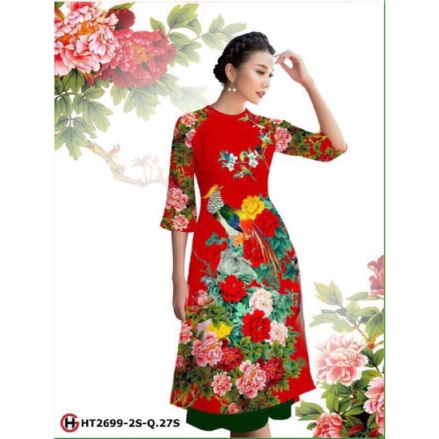 Vải áo dài cách tân lụa nhật