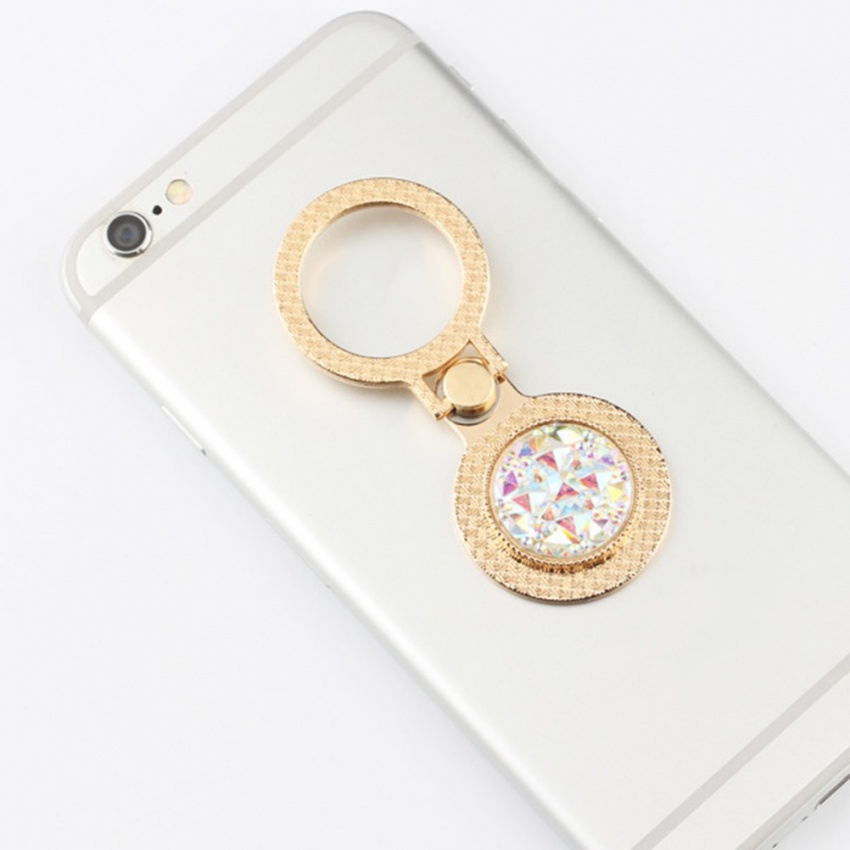 Giá Đỡ Điện Thoại Dạng Nhẫn Đeo Tay Bằng Kim Loại Đính Đá Xinh Xắn | BigBuy360 - bigbuy360.vn